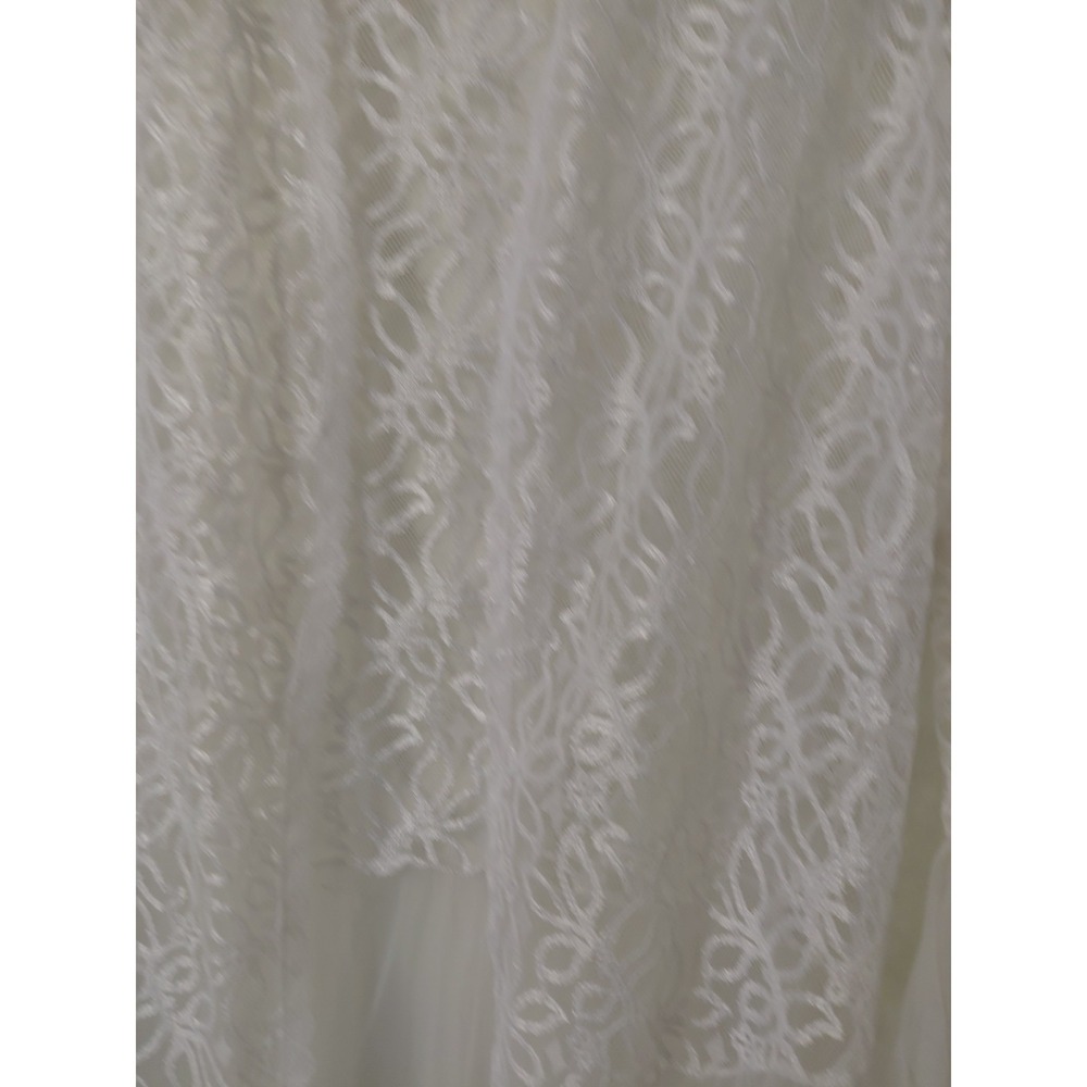 Lace Gown Robe, Sexy Lingerie Wedding Sofia Robe in White Vintage Sz Medium - Picture 2 of 6